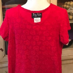 Girls dress with hearts